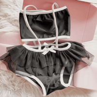 Create your own-Classic suspender ruffle swim suit