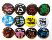 Image 2 of Horror Movie 2.25" Inch Buttons 