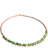 Ltd Ed - Gold Coral & Turquoise Ball Fringe Necklace Image 4