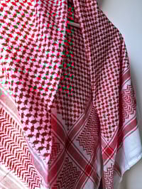 Image 1 of Red Keffiyeh No Tassles (Made in Jordan) 