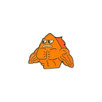 Frank the Goldfish lapel pin