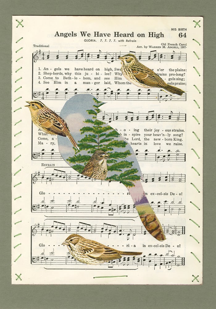 Image of Heavenly Song - one of a kind collage
