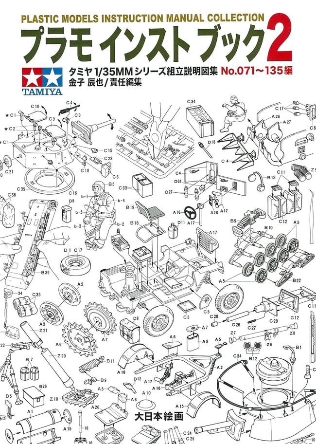 TAMIYA PLASTIC MODELS INSTRUCTION MANUAL COLLECTION Nº. 071~135