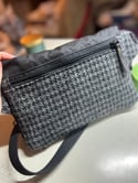 Crossbody sling bag - made with Harris Tweed and waxed canvas