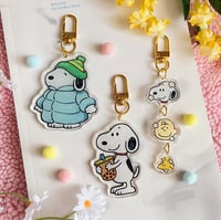 Image 1 of Snoopy Acrylic Keychains