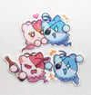 2"-2'5" Inch Holographic Kaeluc Wubbaboo Stickers x2