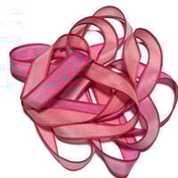 Image 3 of 1PC. FESTIVAL  42" hand dyed wrist wrap bracelet silk ribbon/by COLOR KISSED SILK