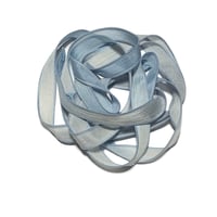 Image 4 of 1PC. OCEAN PEARLS 42" hand dyed wrist wrap bracelet silk ribbon/by COLOR KISSED SILK