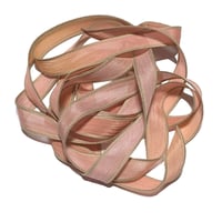 Image 2 of 1PC. TRANQUIL 42" hand dyed wrist wrap bracelet silk ribbon/by COLOR KISSED SILK