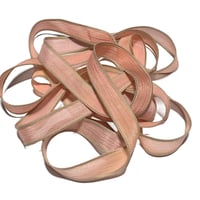 Image 3 of 1PC. TRANQUIL 42" hand dyed wrist wrap bracelet silk ribbon/by COLOR KISSED SILK