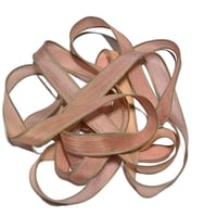 Image 5 of 1PC. TRANQUIL 42" hand dyed wrist wrap bracelet silk ribbon/by COLOR KISSED SILK