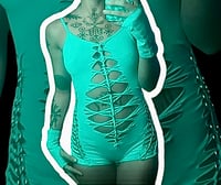 Image 2 of Teal bodysuit 🧚🏽‍♀️