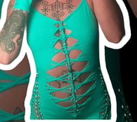 Image 4 of Teal bodysuit 🧚🏽‍♀️
