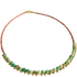 Ltd Ed - Gold Coral & Turquoise Ball Fringe Necklace Image 2