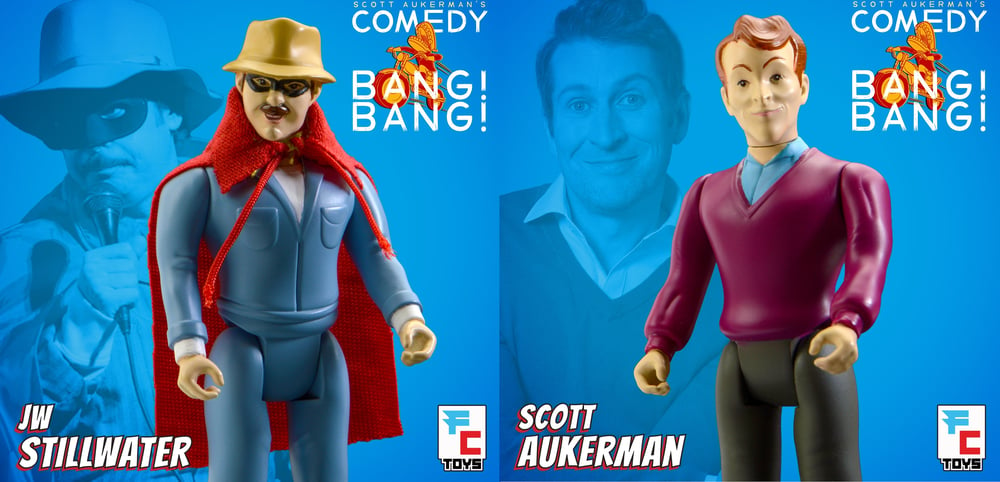 ships 2/19: BUNDLE DEAL: Comedy Bang Bang's JW Stillwater & Scott Aukerman Set of 2 FC Toys Figures