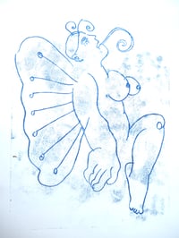 Monoprint Butterfly Person2