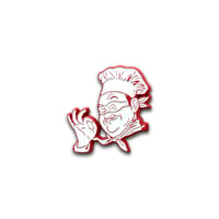 Pizza Box Guy pin (Red)