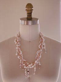 Image 1 of Upcycled Pearl and Rhinestone Necklace