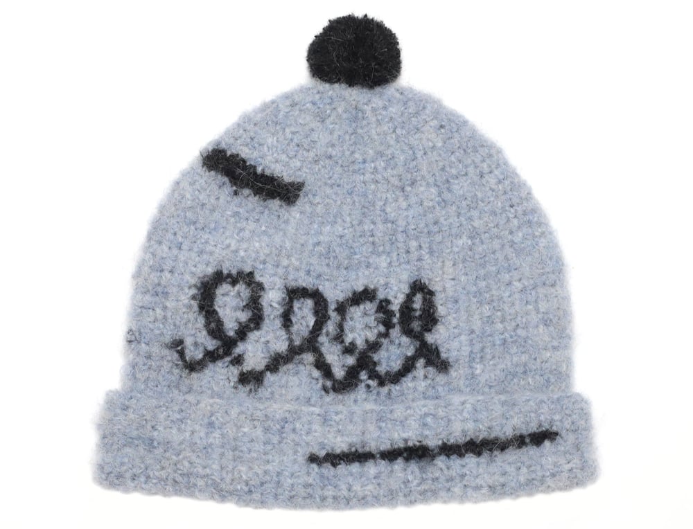 Image of BLUE FOG MOHAIR CAP