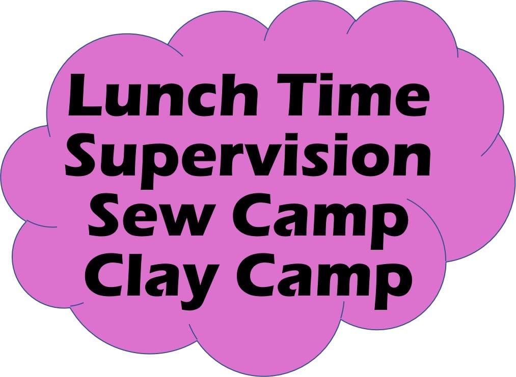 Image of Lunch Time Supervision Between Sew Camps and Clay Camps