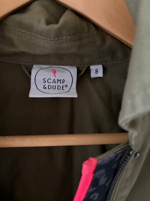 Scamp and Dude Khaki Utility Jacket size 8 