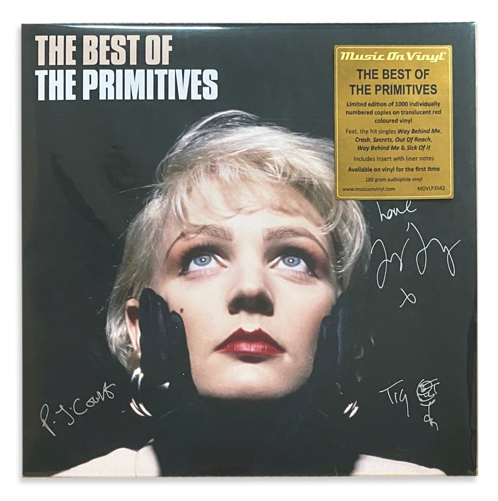 Signed limited edition double Best Of The Primitives LP on red vinyl