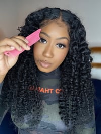 Image 1 of Kinky Curly Lace Closure Wig