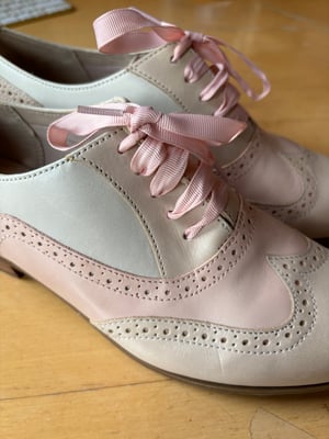 Clarks pink brogues size 5 