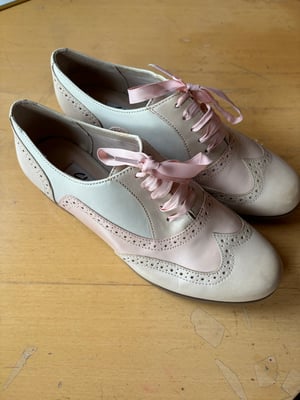 Clarks pink brogues size 5 