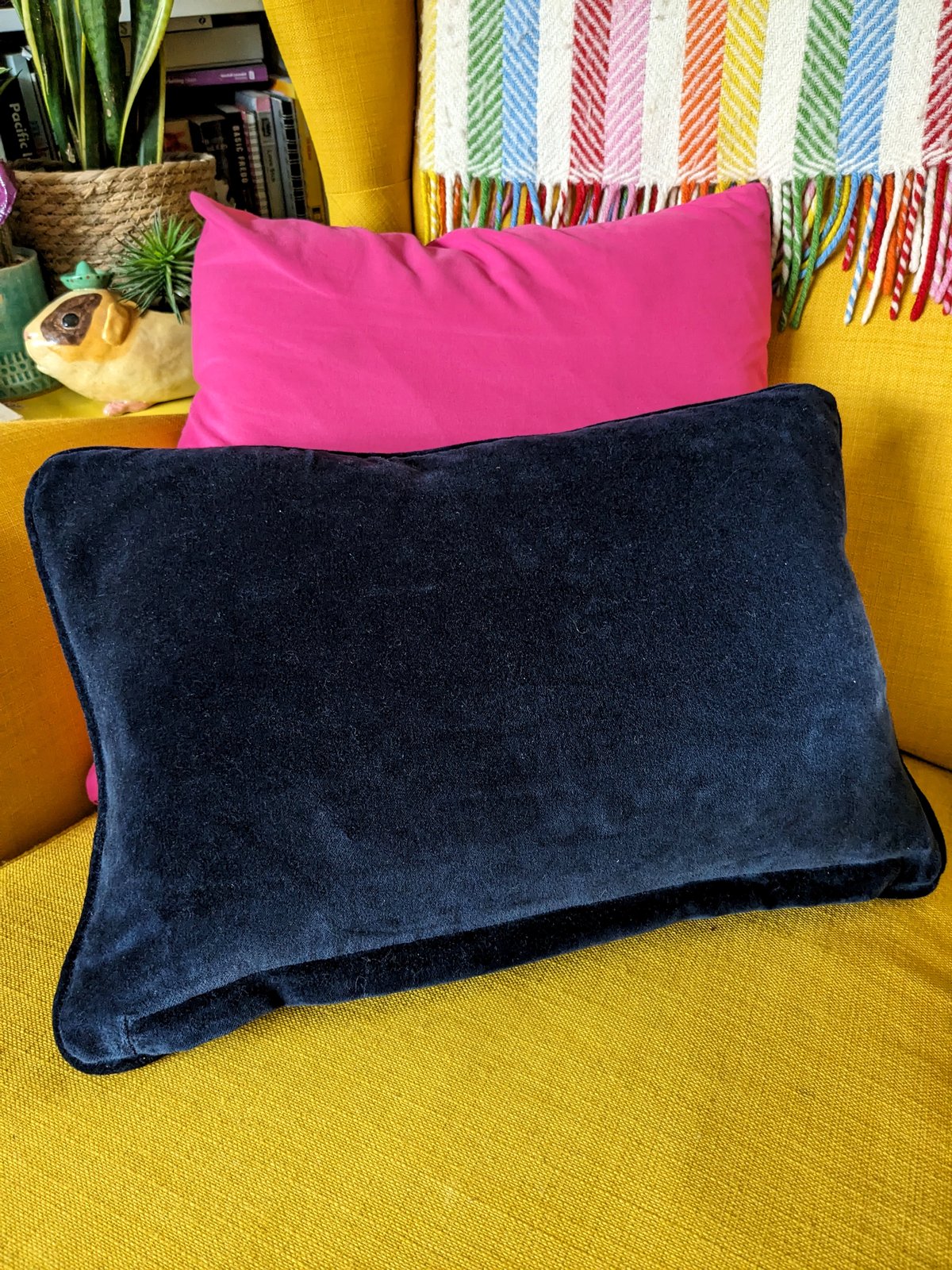 Image of Velvet Staffordshire Dog Cushion