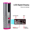 Cordless Automatic Curling Iron Portable Rechargeable Lazy Hair Curler LCD Display Wave styler 