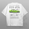 Cars and Clo - Regular Fit White - BMW G80 M3 Blueprint T-Shirt