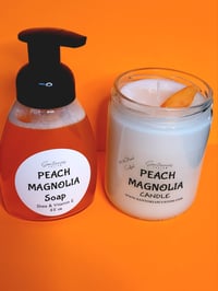 Image 2 of Peach Magnolia  Candle & Hand Soap