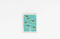 Image 4 of Small Bird Art Print - Birds of a Feather - Canada Warbler 