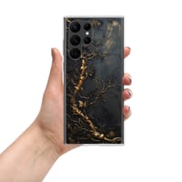 Image 13 of Gold and Black Tattered Texture Gnarled Roots Goth Inspired Clear Case for Samsung®