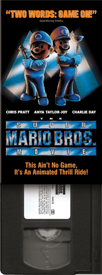 Image 1 of SUPER MARIO BROS. MOVIE Custom VHS