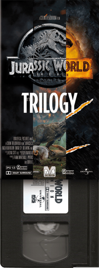 Image 1 of JURASSIC WORLD TRILOGY Custom VHS