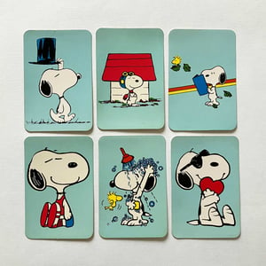 Image of Carte  calendrier Snoopy année 85