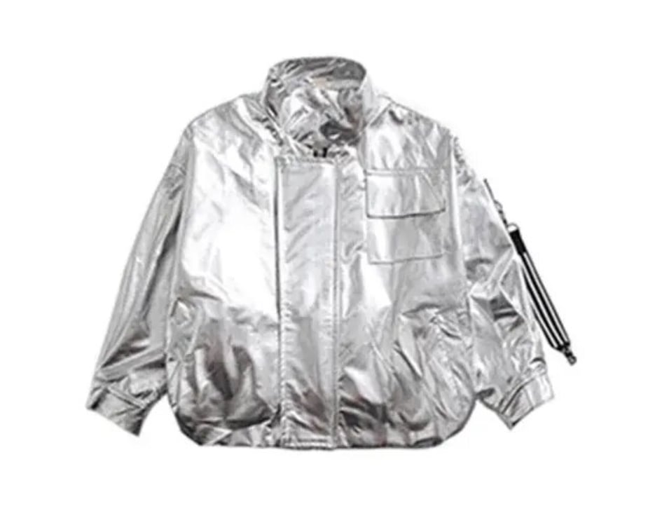 Image of Metallic Bomber Jacket  