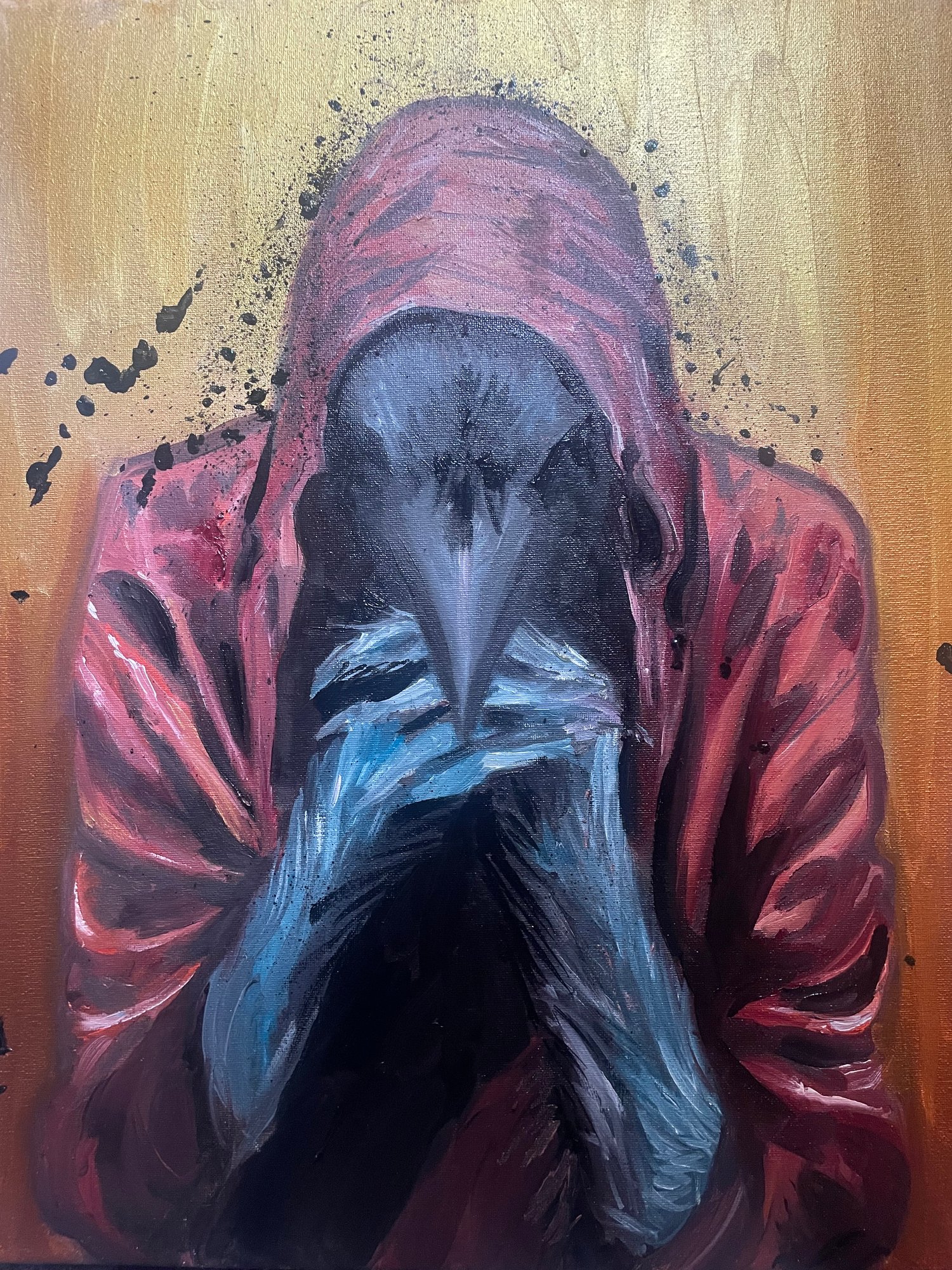 Painting - Corvomancers - The penitent 