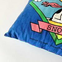 Image 2 of Coussin bleu Snoopy années 80