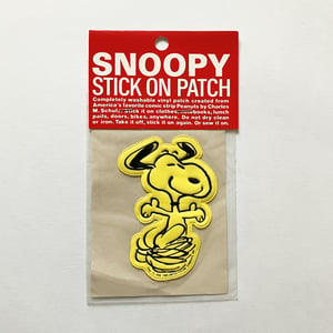 Image of Patch Snoopy jaune années 70