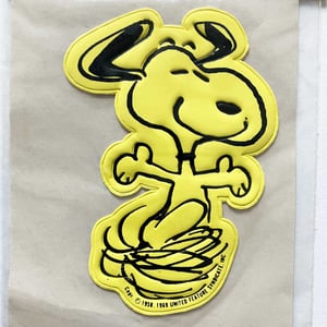 Image of Patch Snoopy jaune années 70