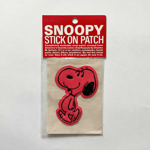 Image of Patch Snoopy rouge années 70