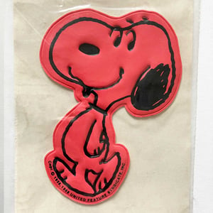 Image of Patch Snoopy rouge années 70