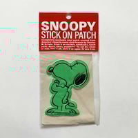 Image 1 of Patch Snoopy vert années 70