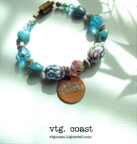 Image 1 of Hearts 'n Flowers Turquoise Hues