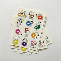 Image 2 of Feuille de stickers Snoopy  années 70