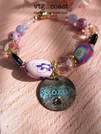 Image 3 of Hearts 'n Flowers Pink Hues Bracelet