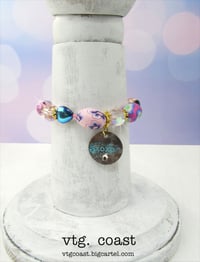 Image 1 of Hearts 'n Flowers Pink Hues Bracelet